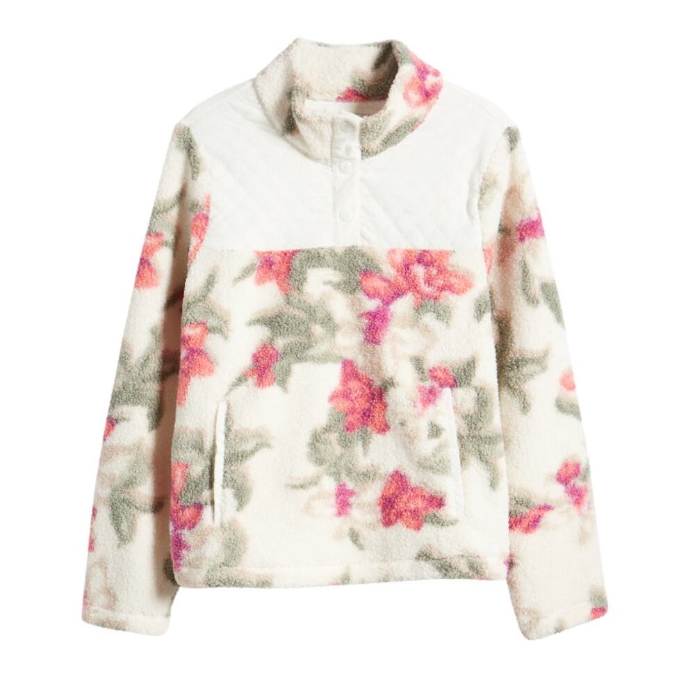 Tommy Bahama Fleece Beachway Blooms 1/4 Snap Pullover Jacket XS NEW $168 - Picture 4 of 8